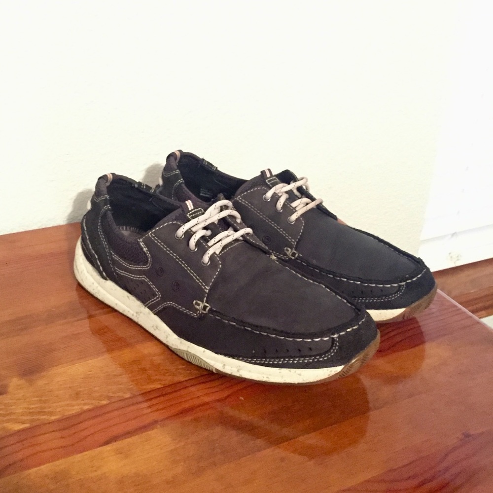 Men’s Clarks Saranac Blue Nubuck Boat Casual